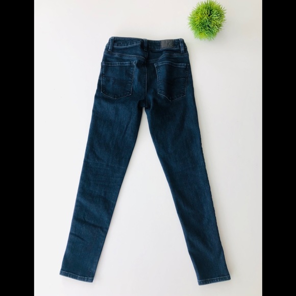 American Eagle hi-rise jegging dark wash 00 short - Picture 4 of 5